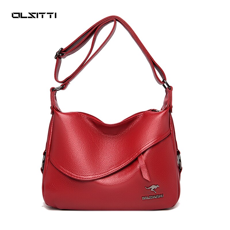 Couleur Unie Doux En Cuir PU Sacs À Bandoulière pour Femmes Dames Sac de Banlieue Décontracté Sac À Bandoulière