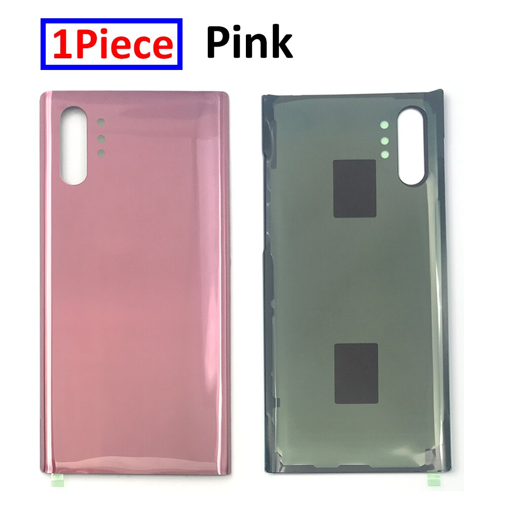Battery Back Cover Glass Rear Door Replacement Housing STICKER Adhesive For Samsung Galaxy Note 10 Plus: Pink Copy