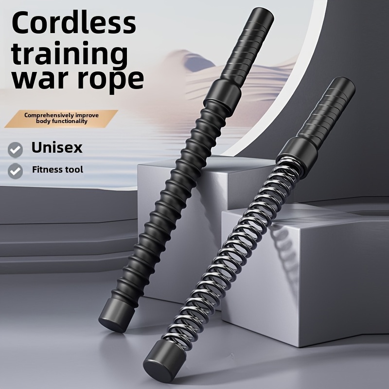 Stainless steel fitness bar – fitness equipment for strength and muscle training with strong rebound inertia, suitable for home fitness