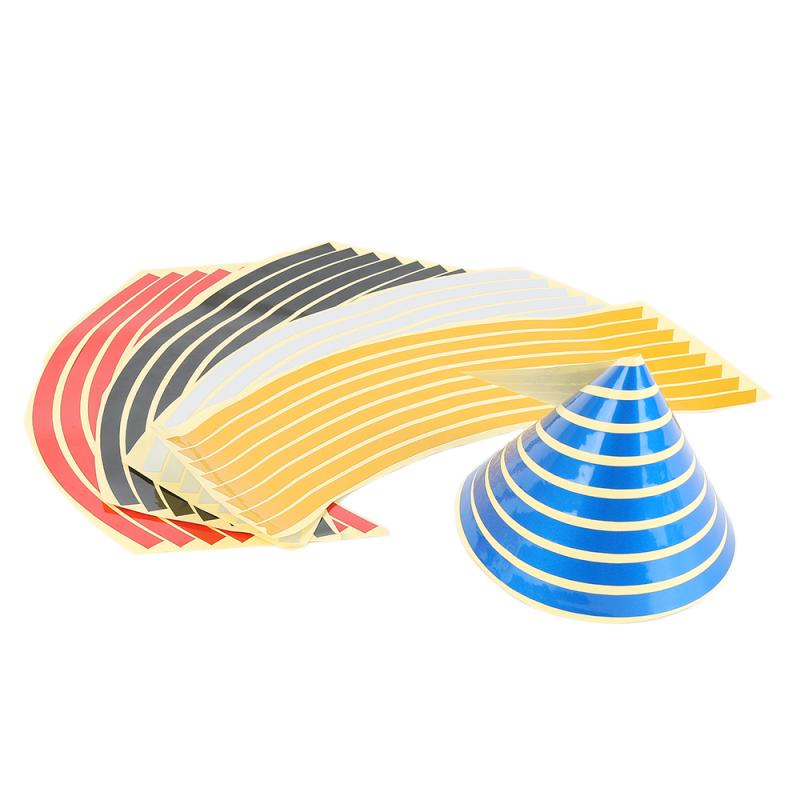 Fiets Stickers 21Cm X 0.8Cm Fiets Reflecterende Reflector Fietsen Waarschuwing Reflector Film Fietsen Decal Tape Fiets Stickers