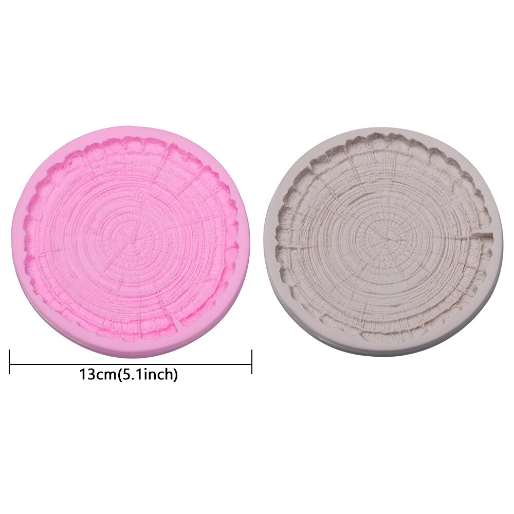 Tree Stump Cake Mould Silicone Mold Tree Rings Chocolate Mold Cake Topper Clay Tool Fondant Cake Making Accessories DIY Crafts