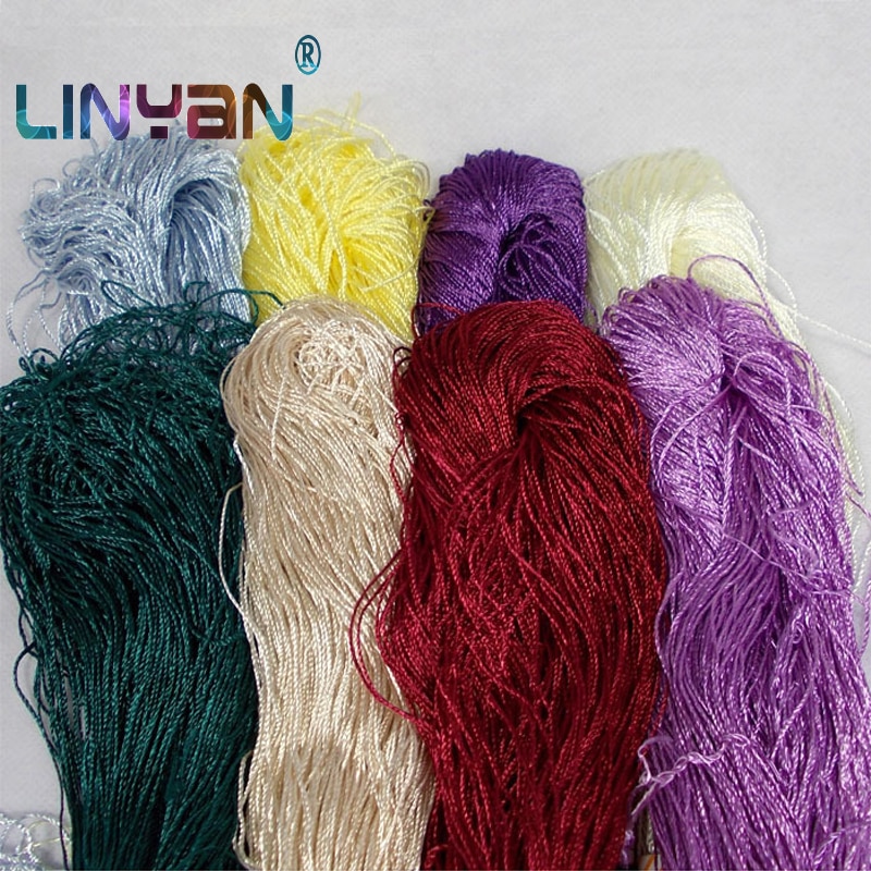 5pcs/lot Ice silk thread 200g Summer knit yarn for crochet Thin tippet line Smooth soft curtaining knitting thread ZL4