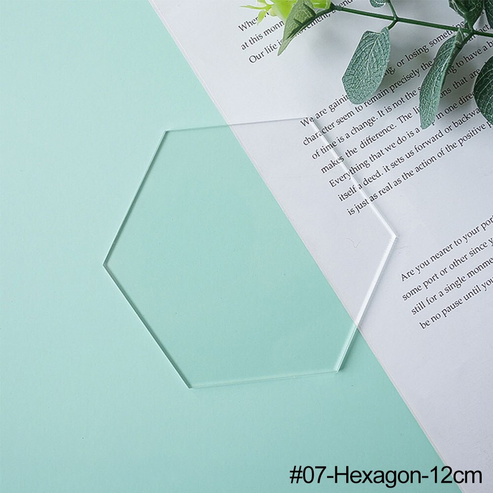 Thickness 3mm Transparent Acrylic Plate INS Style Photography Props Life Photo Fotografia Props for Jewelry Cosmetics Lipsticks: 07