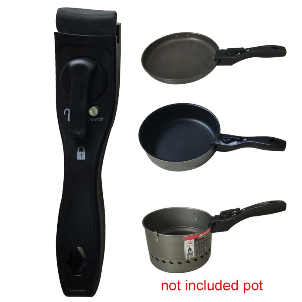Pot Handvat Afneembare Afneembare Pan Handvat Pot Demontabele Clip Grip Handvat Voor Keuken Koekenpan Klem Outdoor Servies Tool