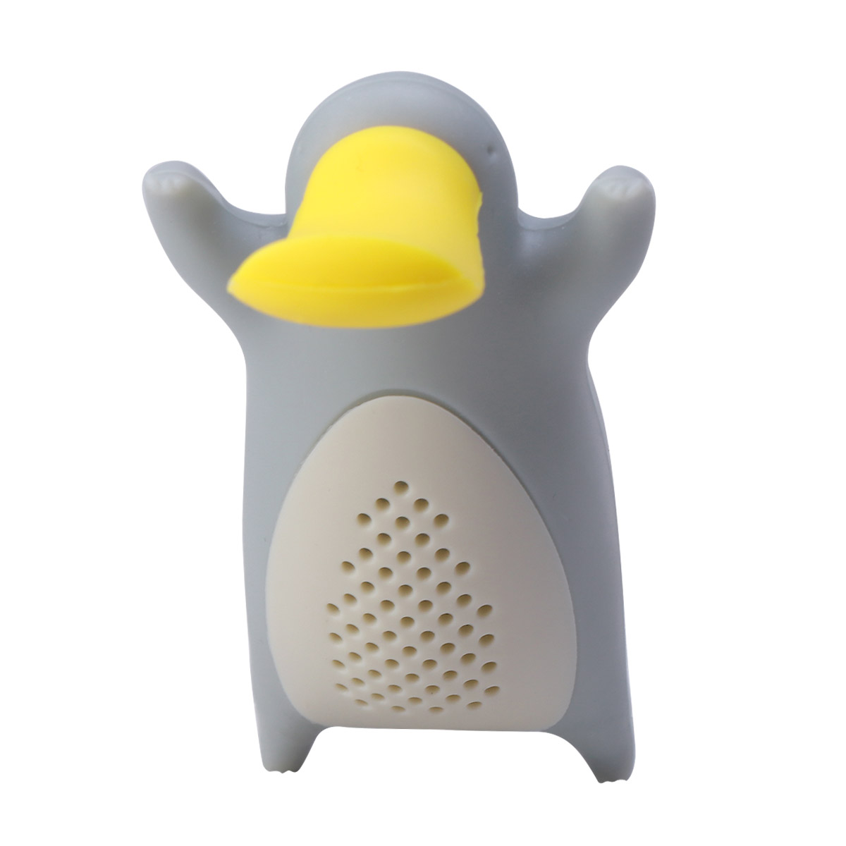 1PC Platypus Tea Infuser Reusable Loose Leaf Tea Strainer Filter Diffuser Silicone Kitchen Tools Gadgets(Blue): Grey