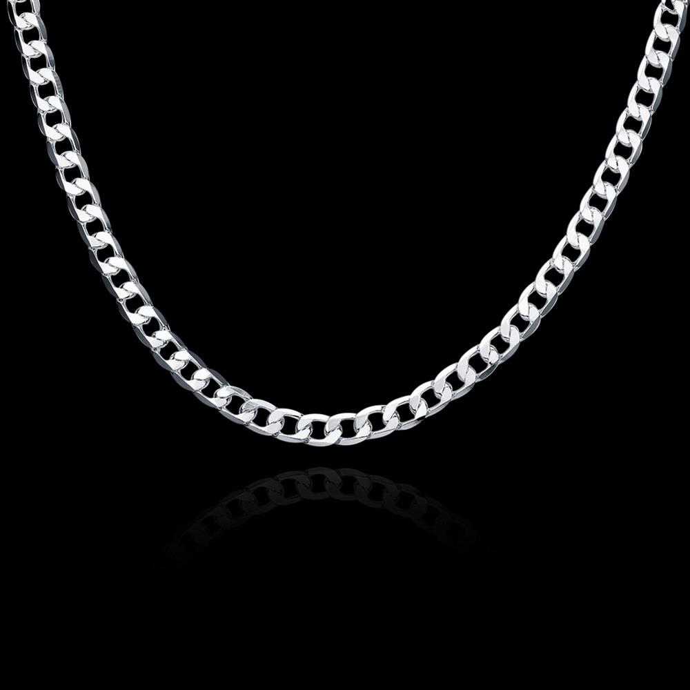 Sonderangebot: 925 sterlingsilber-halsketten für damen und herren, klassisch 6mm mit anhängern, Ideal für hochzeiten, partys und weihnachten.