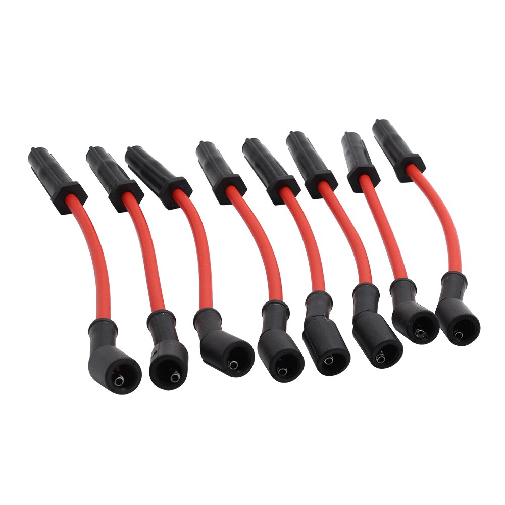 Cables de bujía de alto rendimiento (extremo recto) de 10mm, compatibles con SI-AT38005 LSx LS1 LS2 LS3 LS6 LS7