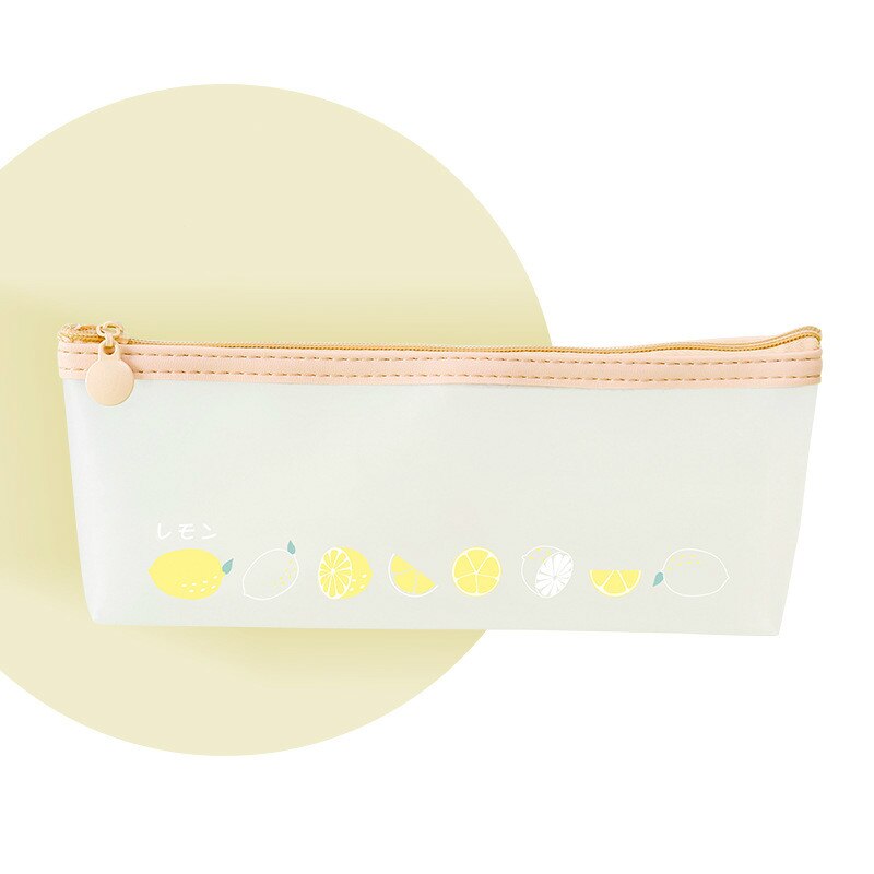 Fruta transparente cremallera neceser de viaje cepillo de dientes bolso cosmético lavado bolsa organizador bolsa portátil mujer maquillaje bolsa lápiz caso