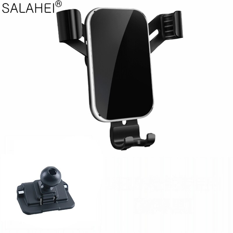 Mobile Phone Holder For BMW 7 Series Air Vent GPS Rotation Interior Dashboard Cell Support Car Phone Bracket: black