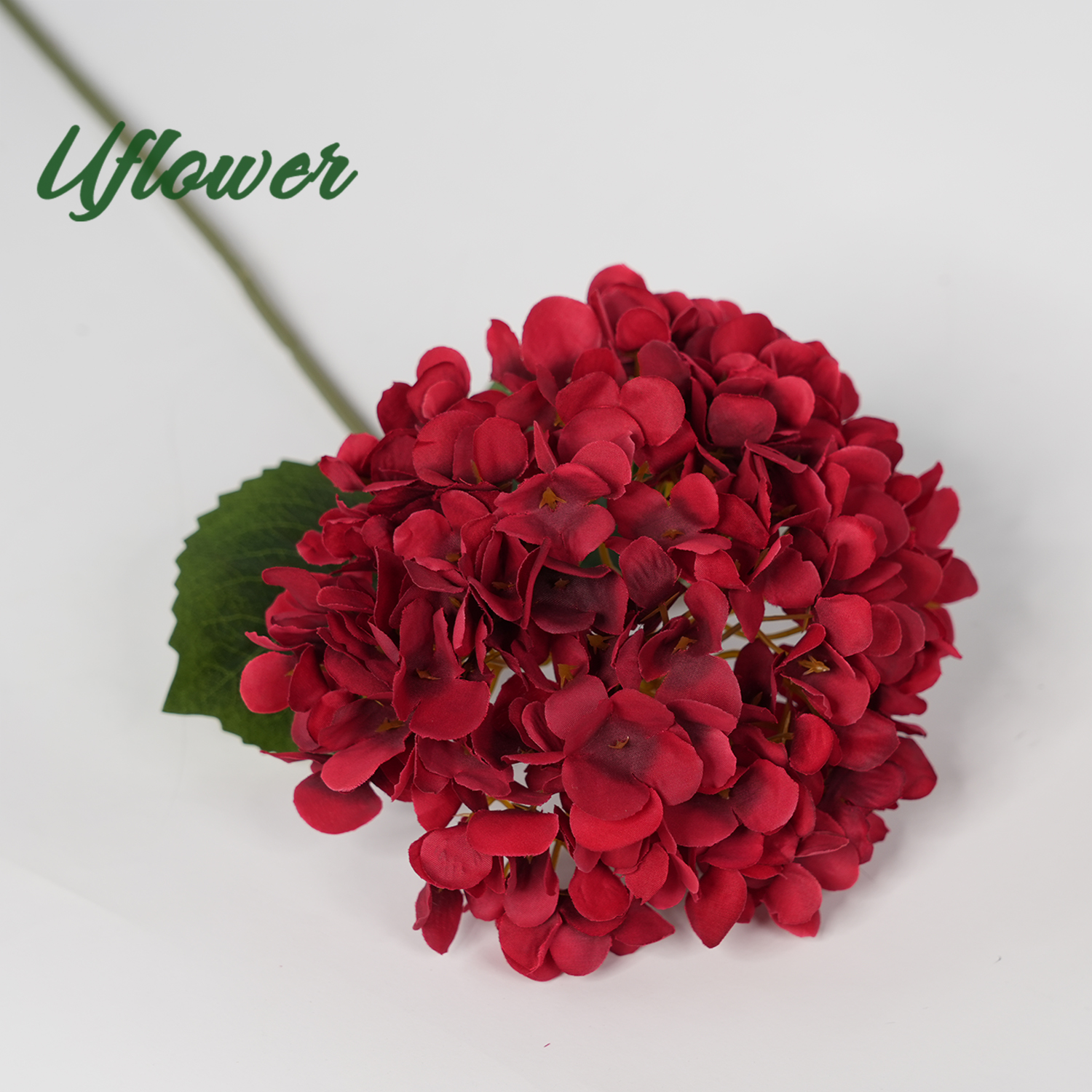 Bouquet d'hortensia en soie de fleurs artificielles de 58cm, pour mariage, fête à domicile, accessoires de décoration de Table de salon: Bleu