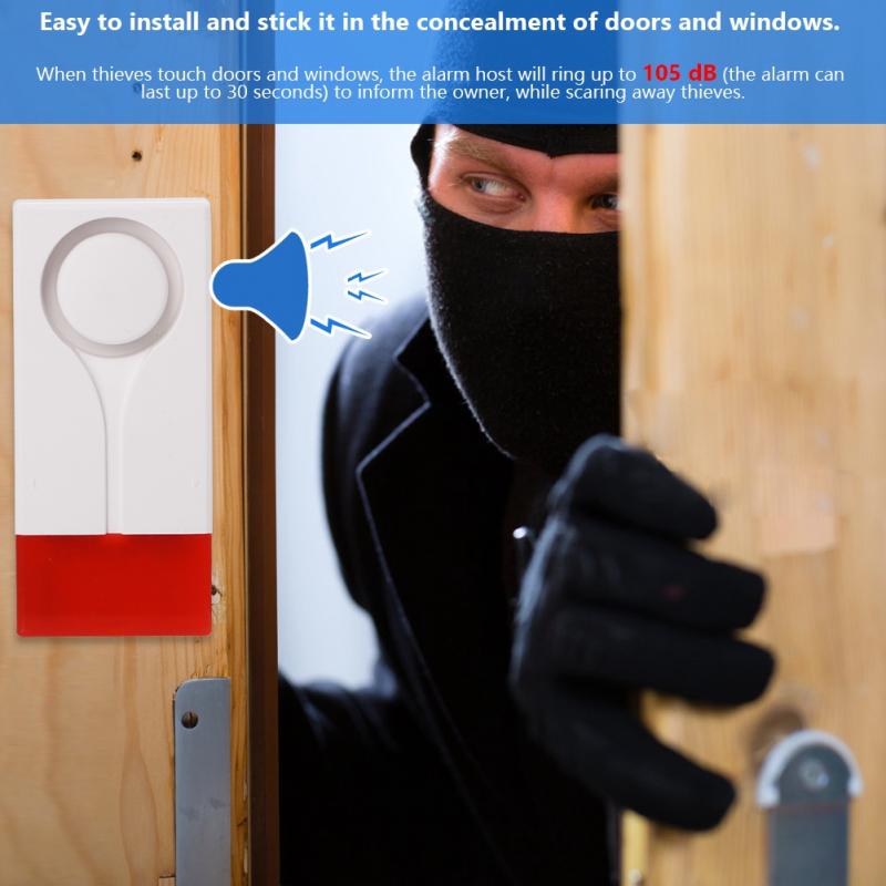 MR-18R Wireless Remote Control Door Vibration Magnetic Voice Alarm with Sound and Light