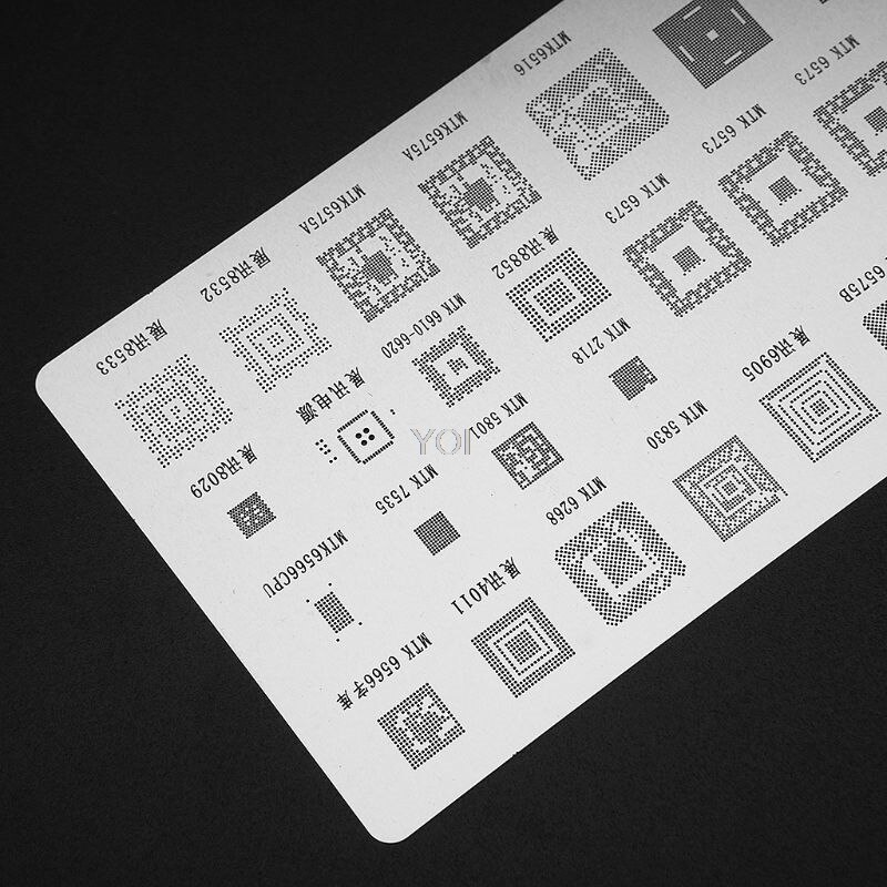 3pcs universal BGA Stencils for MTK Samsung HTC Huawei Android Directly Heated BGA Reballing Stencils Kit X7YD