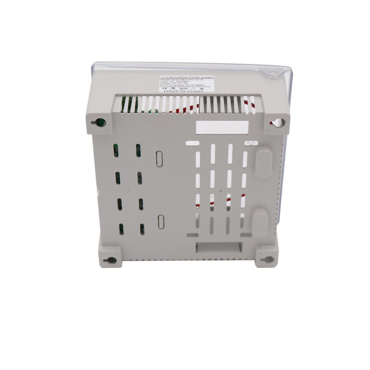 12V 5A Dual Output Power Supply with Backup UPS 13.8V DC Battery (7AH) for Security Monitoring Surveillance