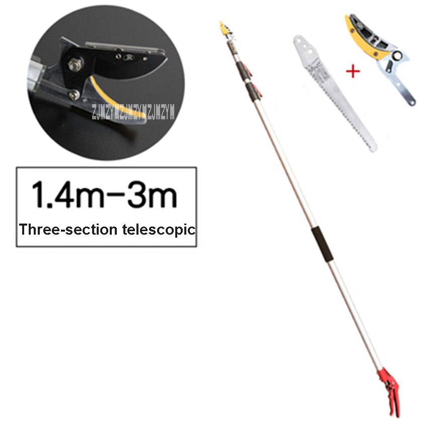 3 Meter Upgraded High-altitude Fruit Scissors Garden Telescopic Hedge Trimmer Fruit Tree Pruning Shears High Branch Pruning Tool: D