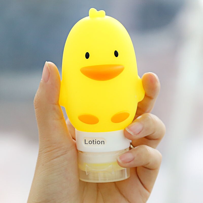 Flacon Portable réutilisable en Silicone 60/80/90/100 ML | Flacons vides de voyage, Gel de shampooing, sous-bouteille, Tube à presser
