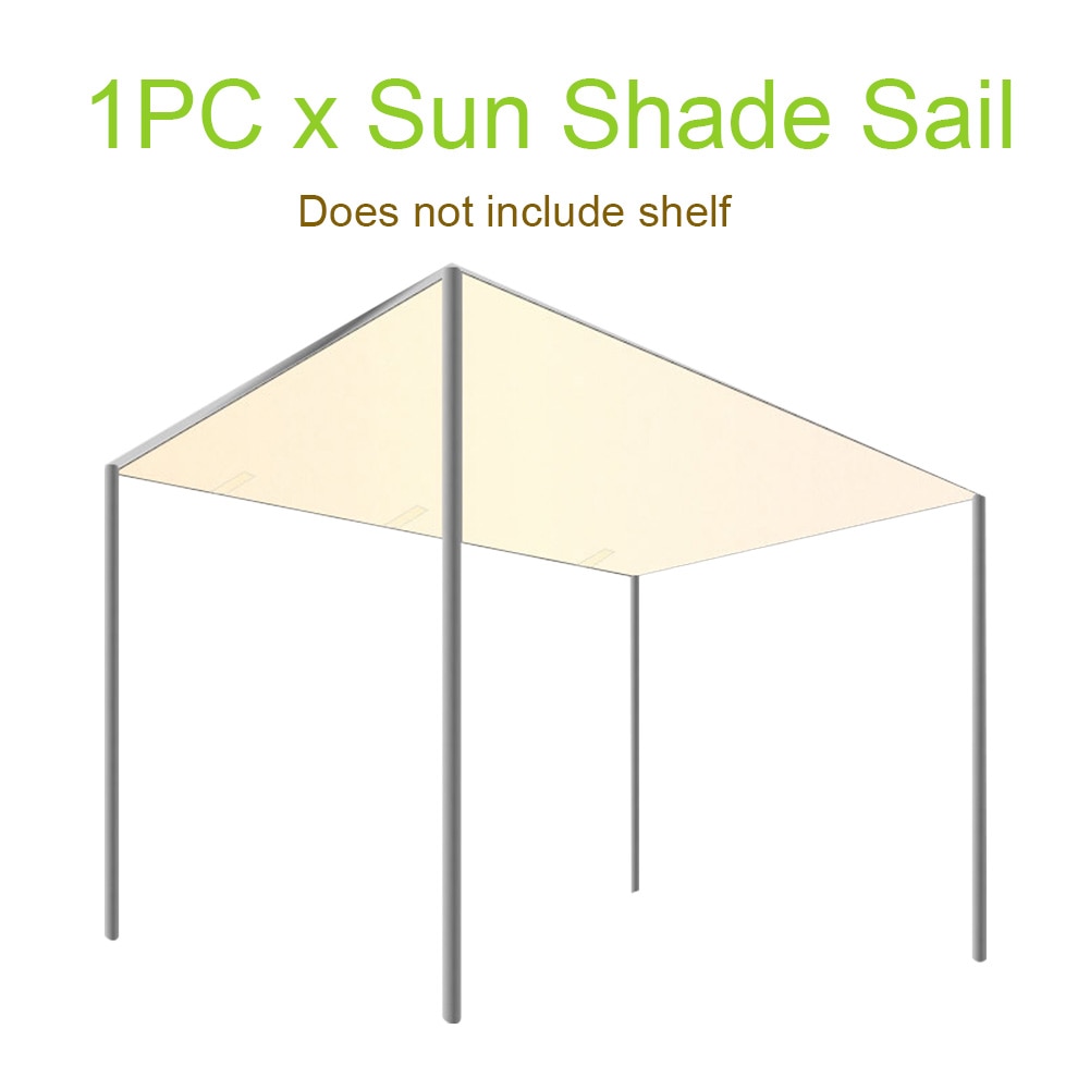 Waterproof Awning Sunscreen Canopy UV Block Outdoor Patio Backyard Sun Shade Sail Shading Decking Garden Pergola Easy Install