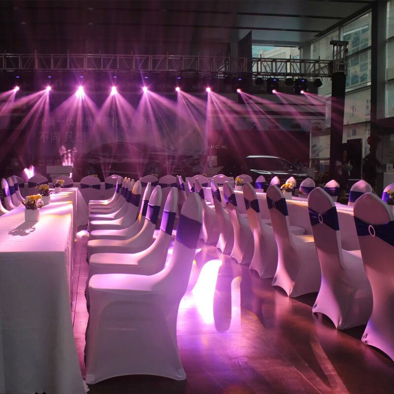 4 Pieces Wedding Spandex Chair Sashes Gold Pink Orange Yellow Chair Sash Bands Bow Wedding Party Birthday Chair Decoration