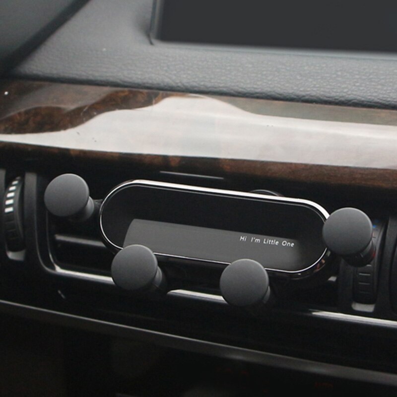 Universele auto mobiele telefoon zwaartekracht ventilatierooster montagebeugel uitlaat clip telefoonhouder 360 graden rotatie voor iphone samsung c