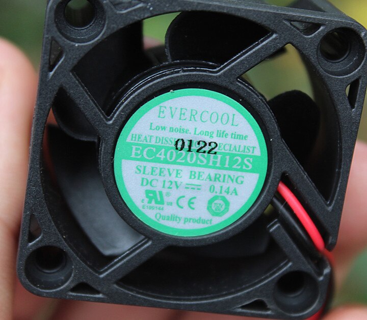 Miniature Fan DC 6V-12V 9V 1.7W 40mm Brushless Fan Chassis Cooling Exhaust Fan High Air Volume Square 4cm Fan