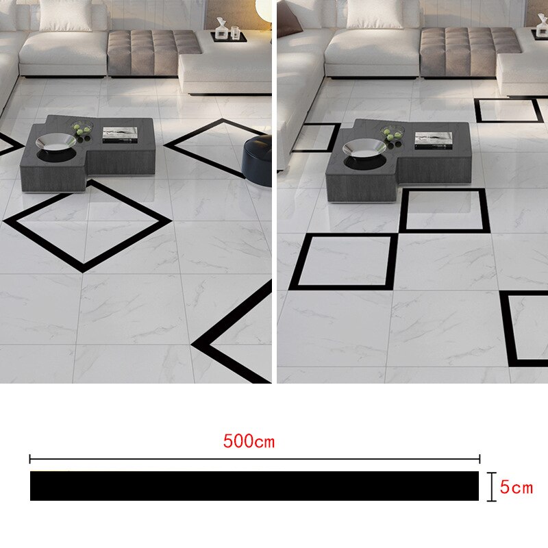 Keramische Tegel Mildewproof Kloof Tape Tegel Kloof Afdichting Tape Waterdichte Folie Strip Zilveren Gouden Velgen K888: black M