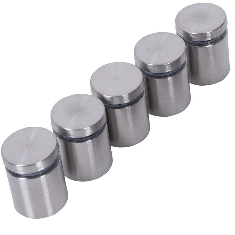 10 PCS 25mm x 30mm Stainless Steel Frameless Standoff Clamp for Glass