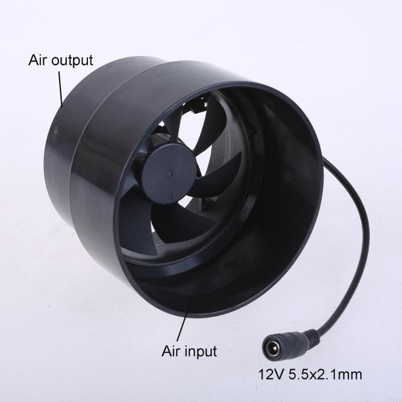 Powerful 12V Ventilation Exhaust Fan 110mm-100mm for Home Outdoor Use with Low Noise Level Odor Extraction Energy Saving