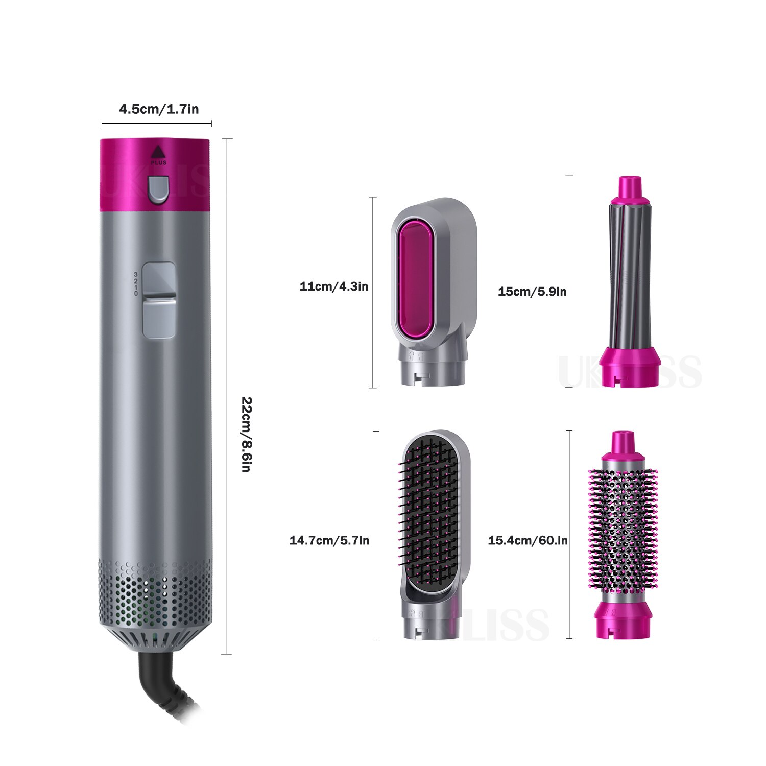Föhn Borstel Haar Styling Tools Professionele Krultang Föhn Stijltang Haar Krultang Haardroger Air Brush