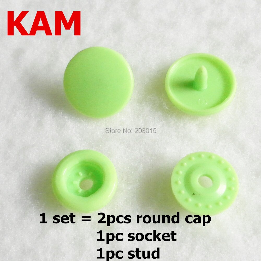 Chenkai 200Sets T5 Size 20 Kam Plastic Hars Snaps Knoppen Fasterners Voor Diy Kleding Naaien Ambachtelijke Doek Bib Luier (20 Kleur)