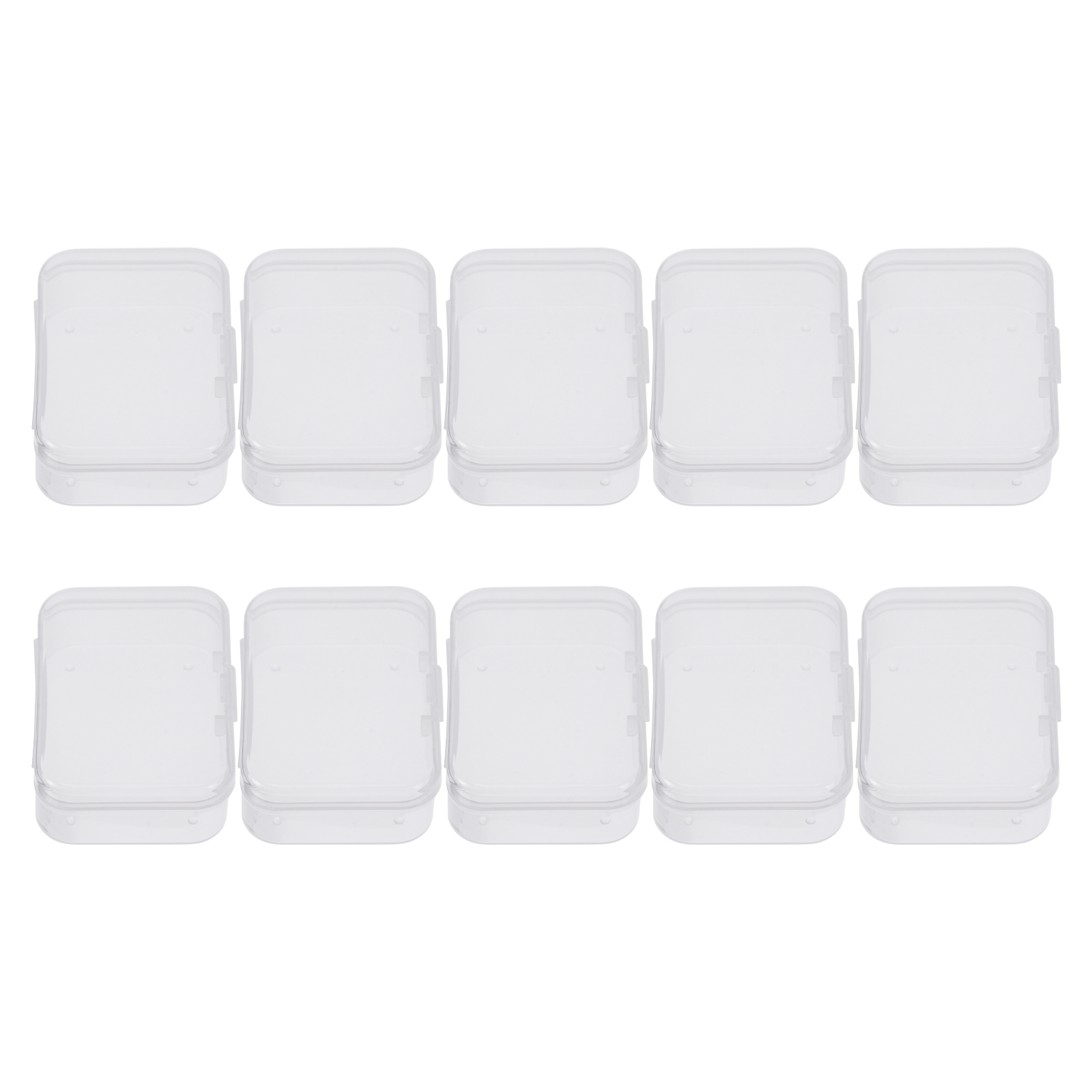 10 Pcs Accessories Storage Containers Plastic Storage Boxes (Transparent)