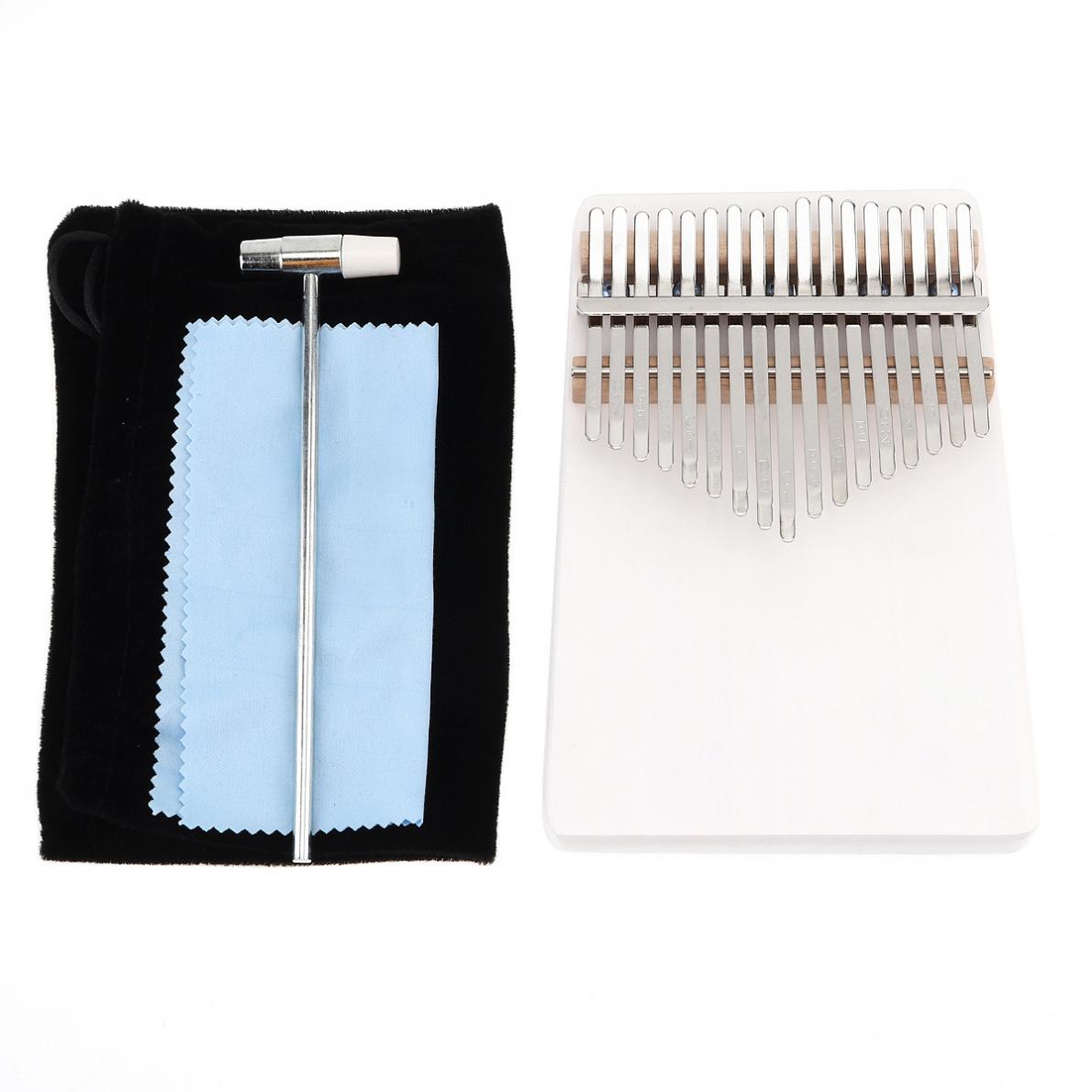 Kalimba 17 Keys Thumb Piano Kalimba Solid Single Board Pine Mbira Mini Keyboard Instrument for Beginner