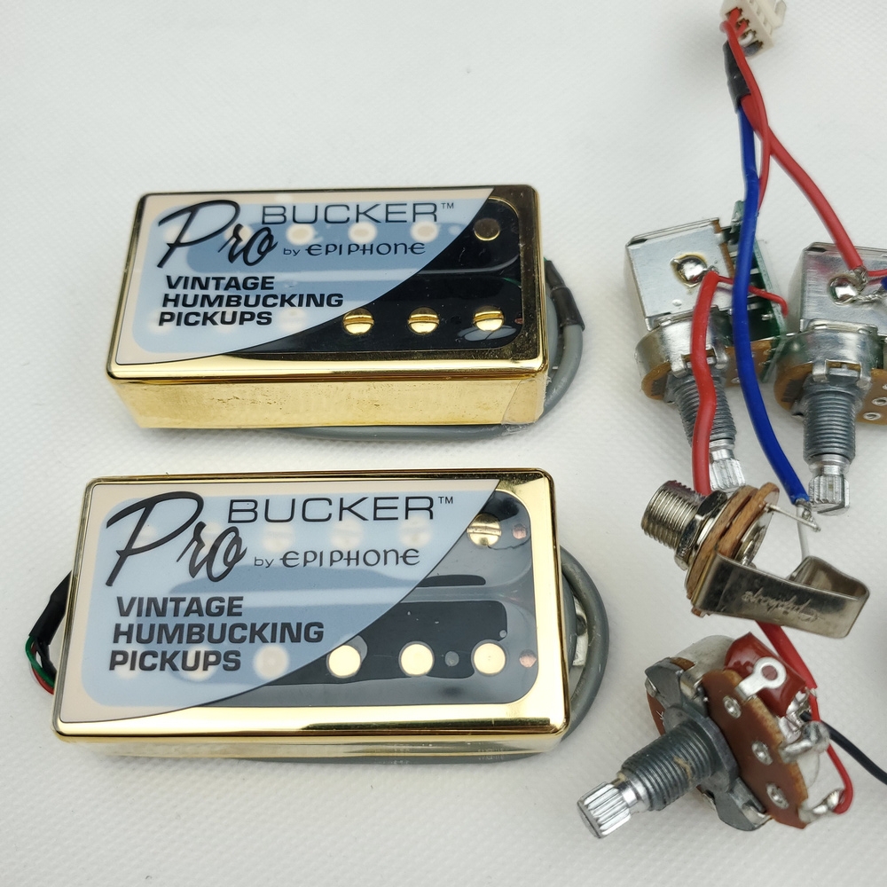 1 Set Lp Standaard Probucker Alnico Elektrische Gitaar Humbucker Pickups Met Pro Kabelboom Voor Epi Gold Cover