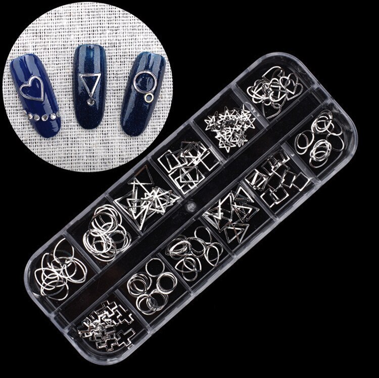 1 låda glitter naglar strass multi size flat-back ab kristaller stenar 3d berlocker diy tips nagelkonst dekorationer glänsande diamanter: A14
