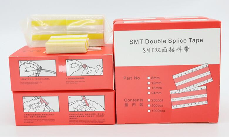 8 mm, 12 mm, 16 mm, 24 mm, SMT-Doppelspleißband, doppelseitiges, rechteckiges Spleißband, Filmverbindung, Spleißband mit Ruhekomponenten