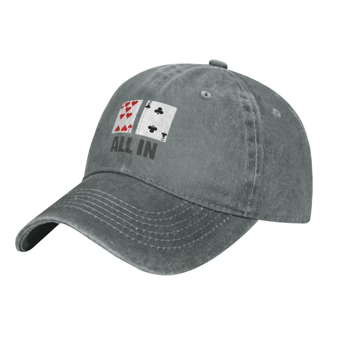 Poker Baseball Cap Alles in 7 2 Heren Trucker Hat Zomer Retro Gym Zonbestendige Baseball Caps: WIT