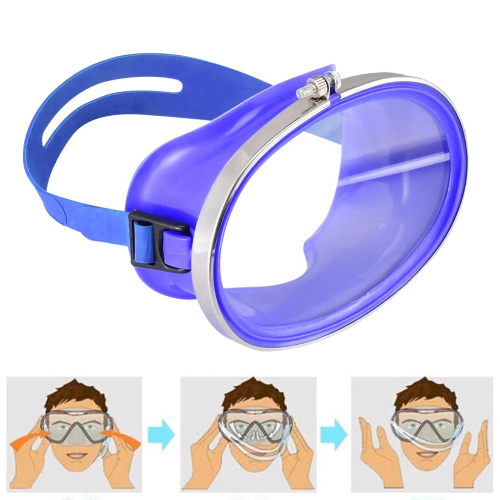 Adults Oval Scuba Dive Mask Waterproof Tempered Glass Underwater Swimming Glasses Scuba Free Diving Silicone Eyewear Equipment