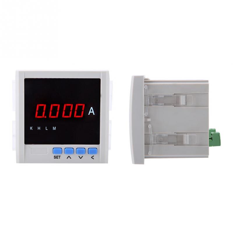Digital Display Programmable Single Phase AC Ammeter 1A/5A with 485 Communication