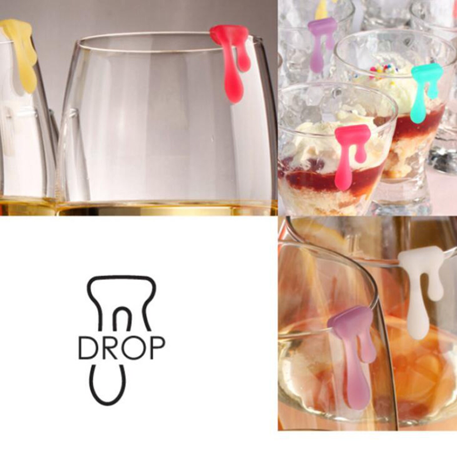 3# Silicone Pineapple Water Wine Glass Mark Wine Glass Recognizer Party Wine Glass Drink Identification Marker