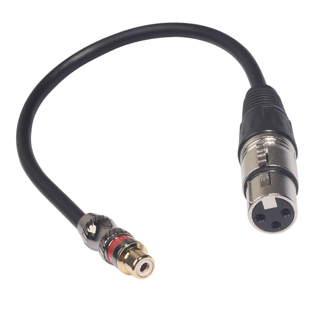 3.5mm Female Stereo/RCA Female Cable To XLR Female/Male Connector