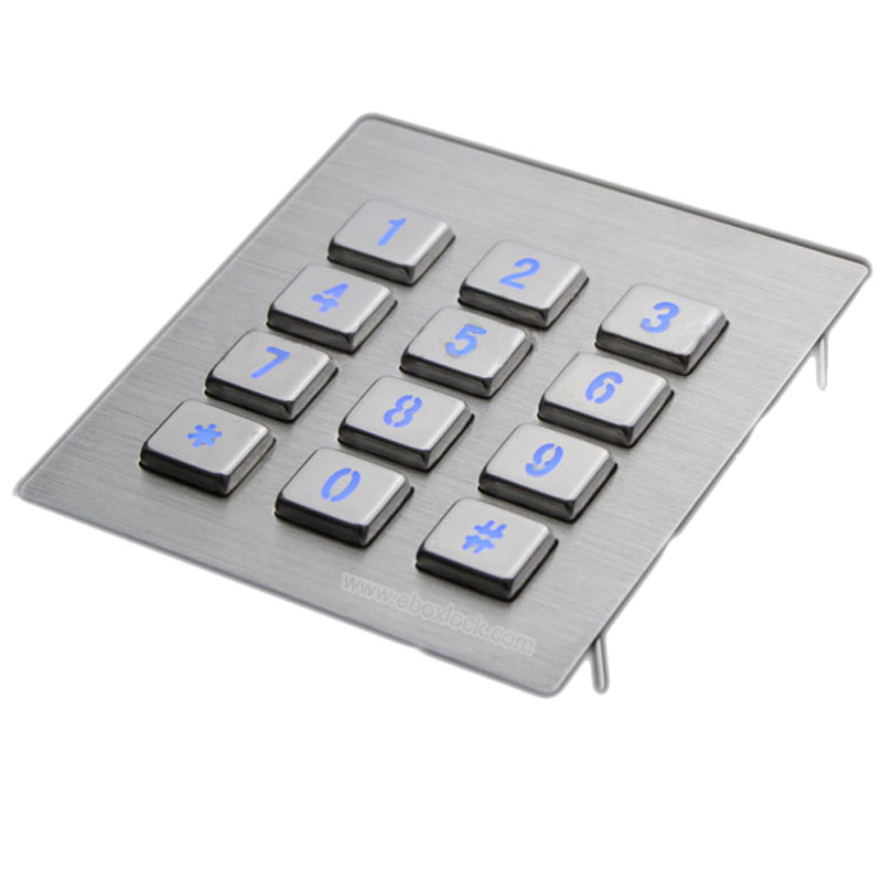 Access Control keypad/Stainless Steel Keypad With USB interface for Kiosk