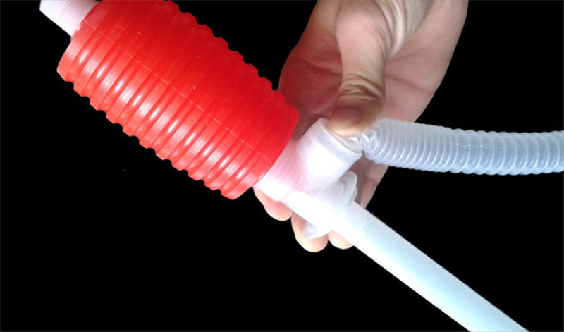 Portable Car Truck Fuel Oil Gasoline Diesel Transfer Hand Pump Sucker Manual Siphon Suction Water Chemical Liquid Pump