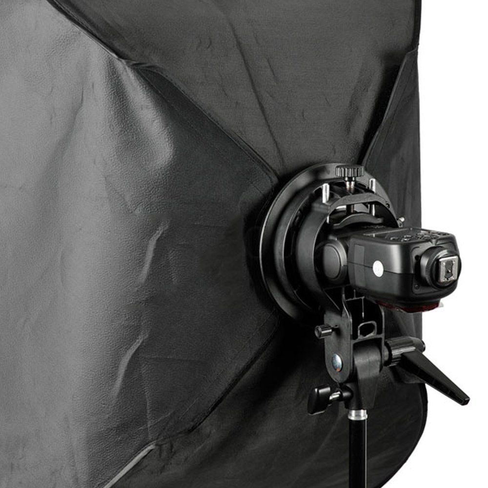 GODOX 40x40cm/50x50cm/60x60cm/80x80cm Softbox with S-Type Bracket Stable Bowens Mount Flash Bracket Mount Foldable Softbox Kit