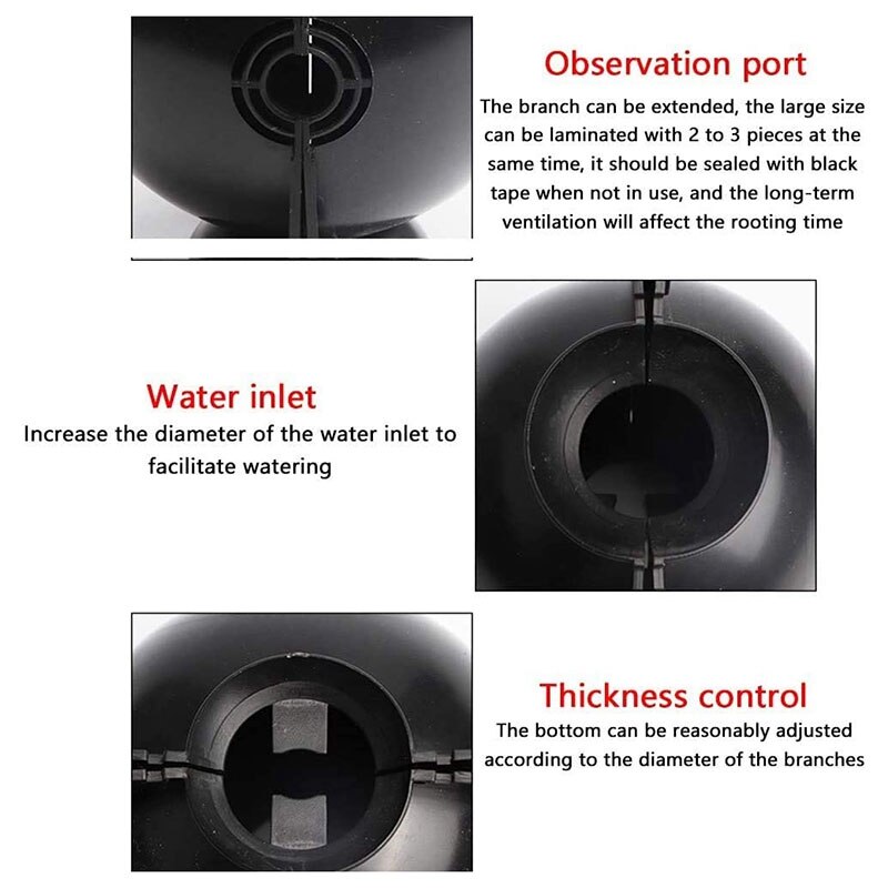 10Pcs Plant High-Pressure Propagation Box Garden Tree High-Altitude Compression Branch Propagation Bulb Rooting