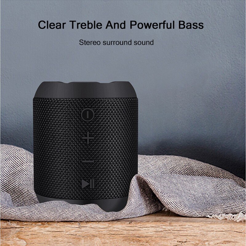 Bluetooth 5.0 højttaler med tf kort afspilning aux input play subwoofer tws trådløse loundpeakers bærbar højttaler