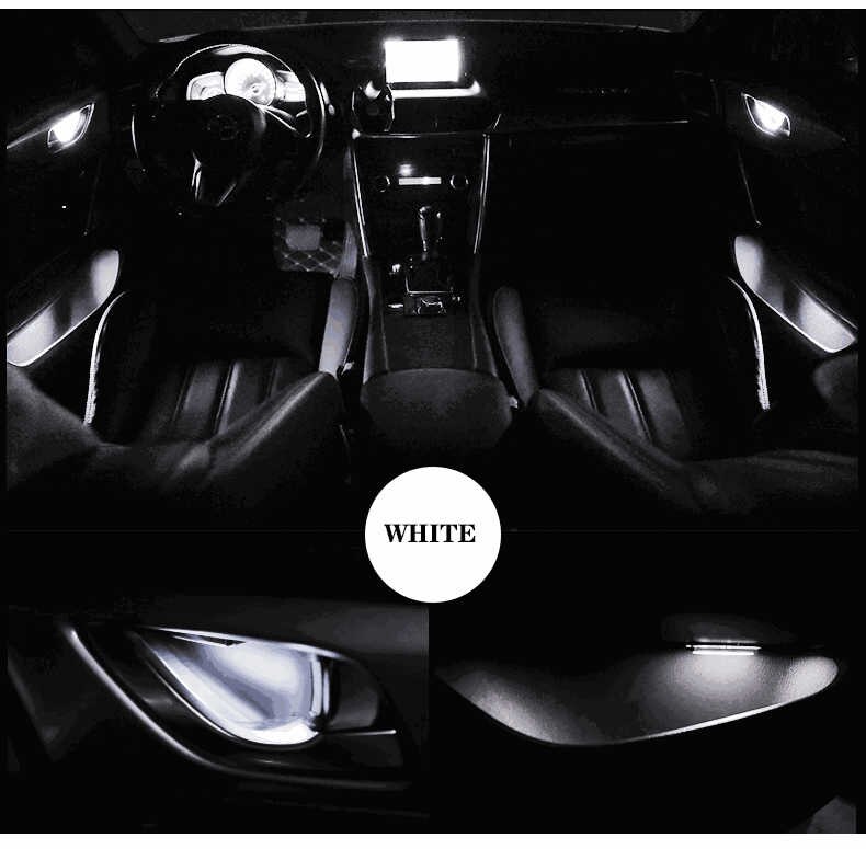 4 stücke Auto Umgebungs LED Licht Auto Innen Tür Schüssel griff Armlehne Licht Auto Tür Innen Dekorative Atmosphäbetreffend Lampe Universal-: Weiß