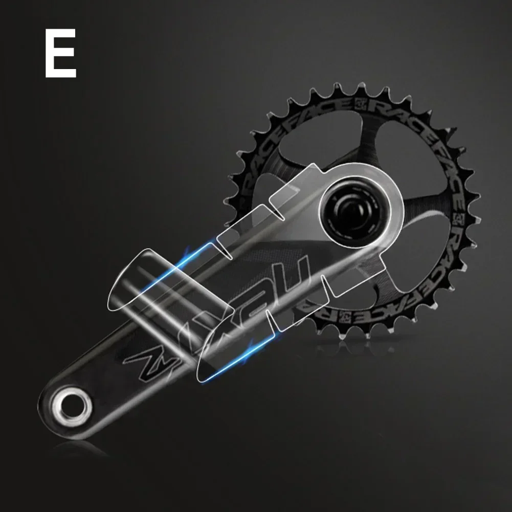 Pegatinas protectoras de manivela de bicicleta, calcomanías, película adhesiva TPH para bicicleta de carretera para SRAM/SHIMAN0, pegatinas protectoras de bielas de ciclismo N E W