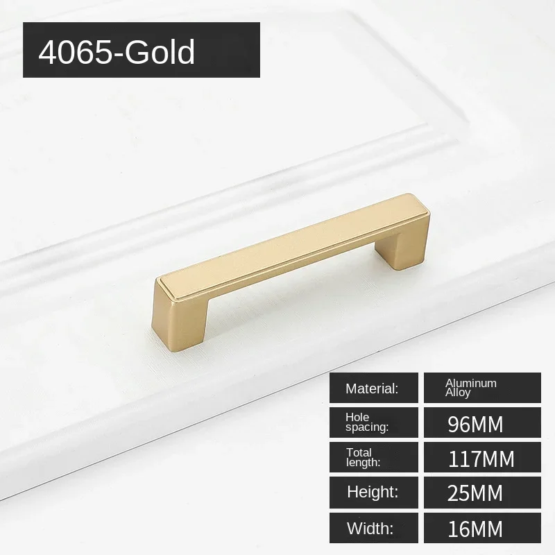 Møbelhåndtak skuffeknotter og håndtak for skap garderobe dørhåndtak i sinklegering 96mm/128mm/160mm/192mm/320mm- hulls deling: Oransje