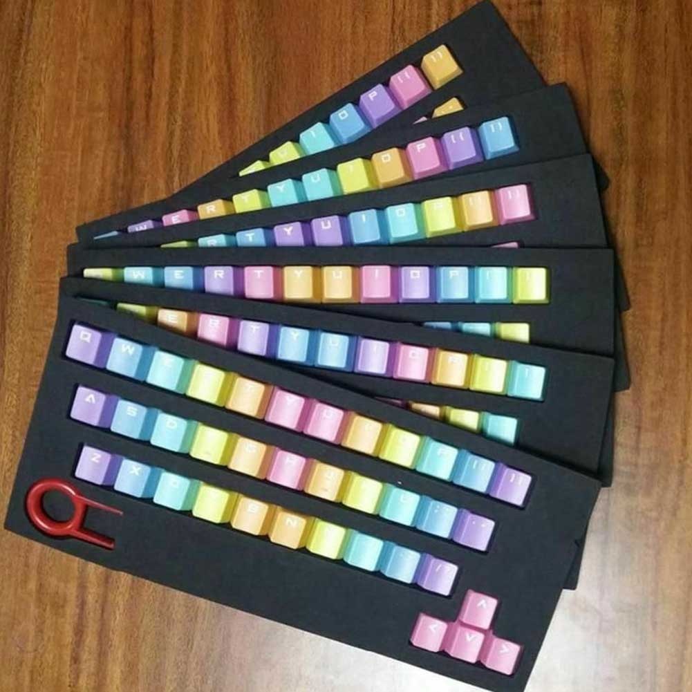 37 Key Backlit Keycap Set PBT Replacement Translucidus Mechanical Keyboard Practical Gaming Computer Accessory Office