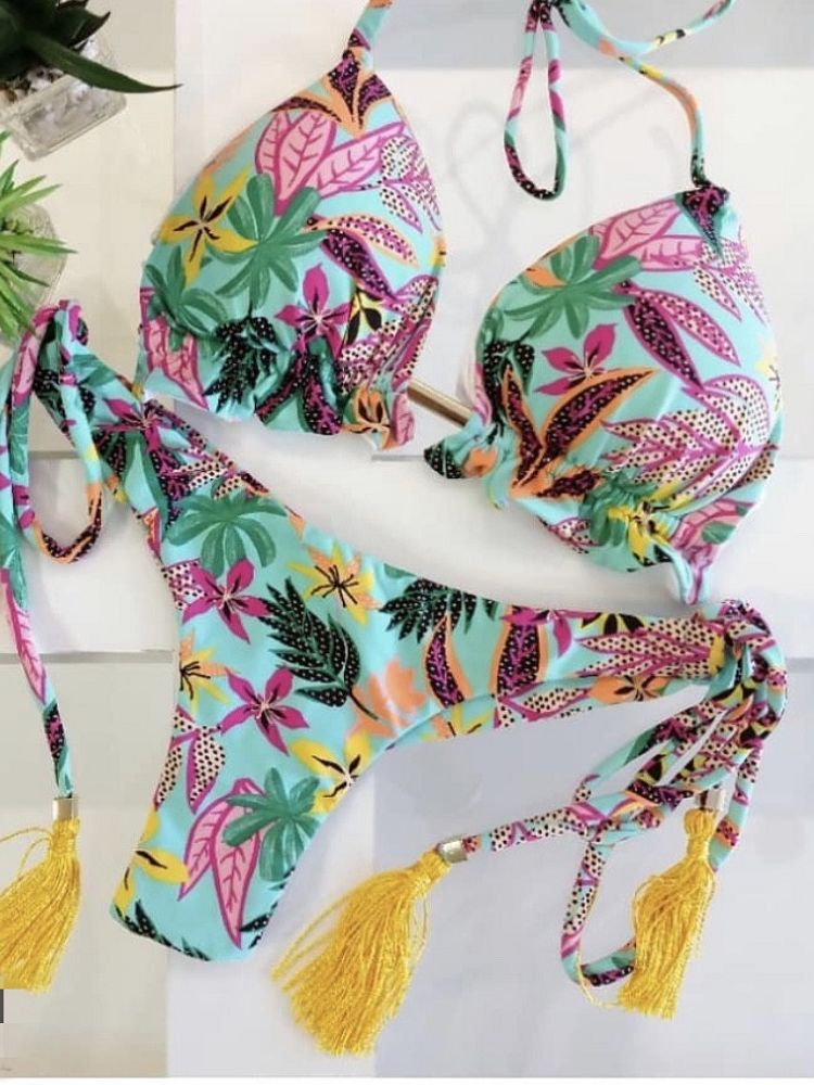 Bikini damedrakt badetøy sexy bikinisett push up svømming badedrakt dame badedrakter