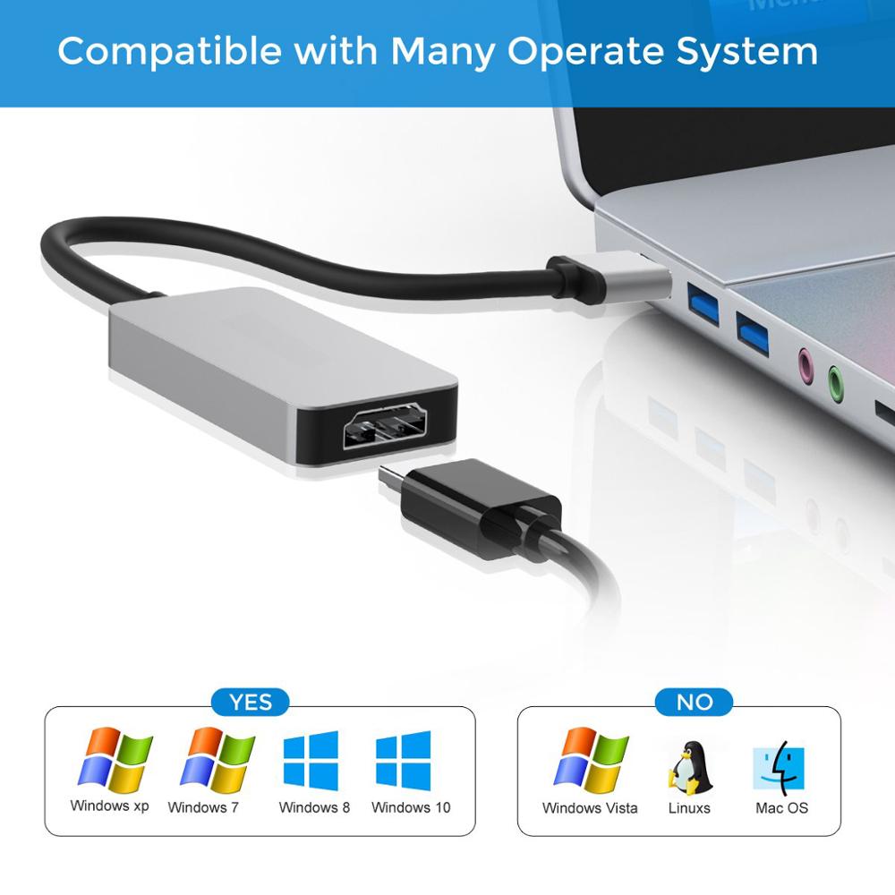 Répartiteur vga usb vers VGA 1080P pour fenêtre 7/8/8.1/10