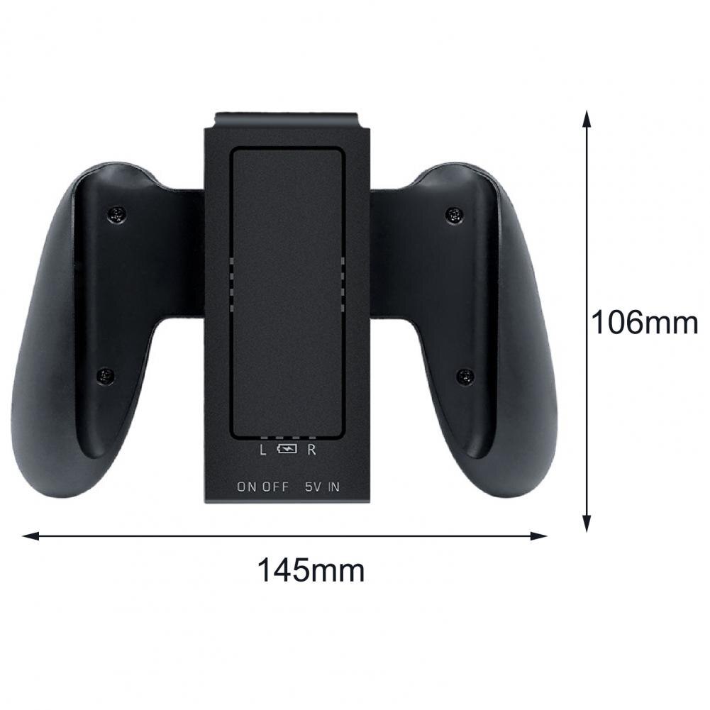 Handle Charger Non-slip Curved Palm ABS Portable Charging Grip for Nintendo